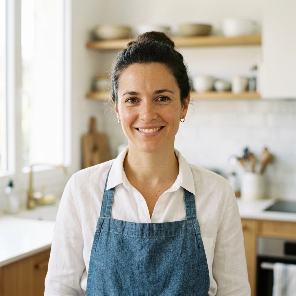 Portrait de Sandrine Gonzalez, rédactrice cuisine et salle de bain chez Poutre et Pinceau